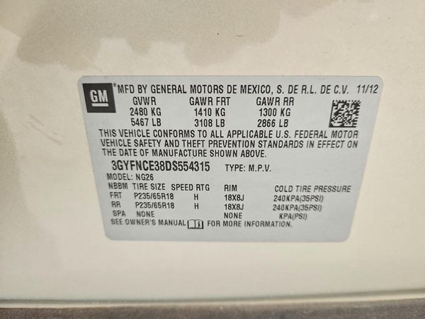 2013 CADILLAC SRX Luxury