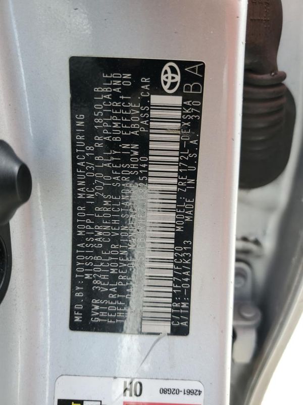 2018 TOYOTA COROLLA