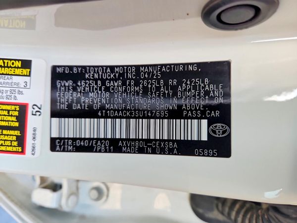 2025 TOYOTA CAMRY