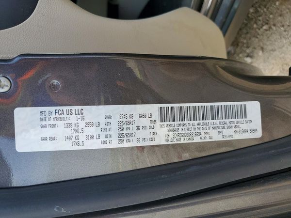 2016 DODGE GRAND CARAVAN SE