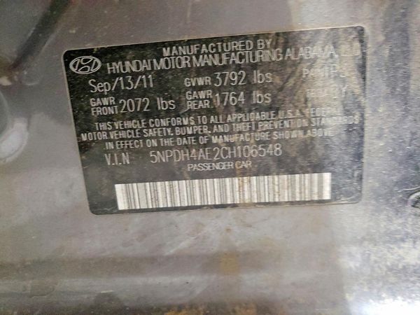 2012 HYUNDAI ELANTRA GLS(Middle grade)