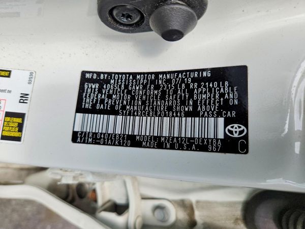 2020 TOYOTA COROLLA XSE