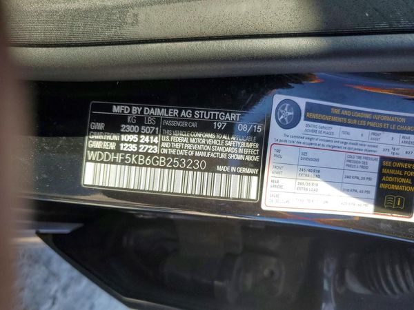 2016 MERCEDES-BENZ E E350