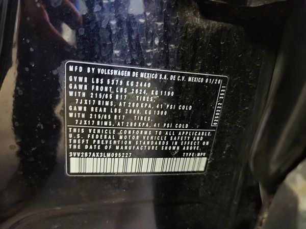2020 VOLKSWAGEN TIGUAN 4Motion SE, 4Motion SEL