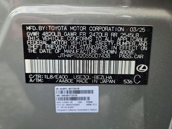 2025 LEXUS IS 500 500 Base