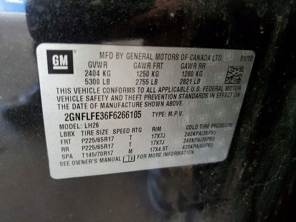 2015 CHEVROLET EQUINOX 1LT