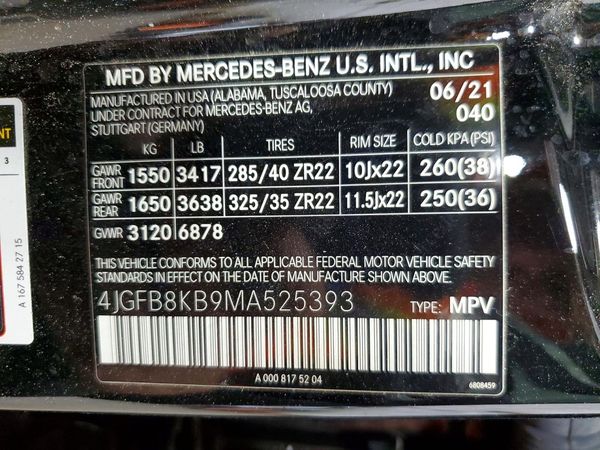 2021 MERCEDES-BENZ GLE AMG GLE63 S