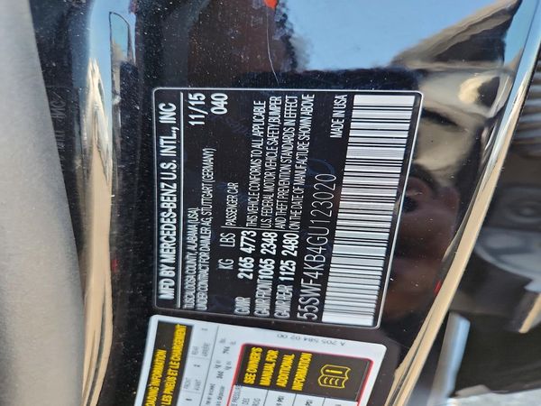 2016 MERCEDES-BENZ C-CLASS C300-4M — VINS