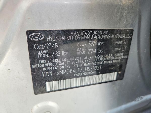 2020 HYUNDAI ELANTRA
