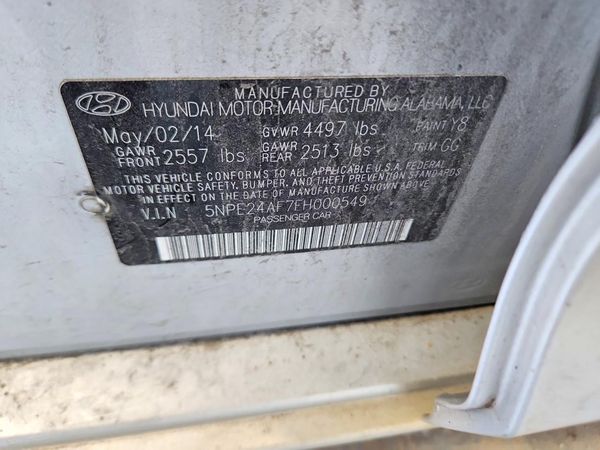 2015 HYUNDAI SONATA