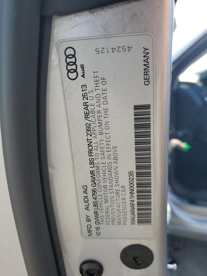 2017 AUDI A4 PREMIUM quattro Premium