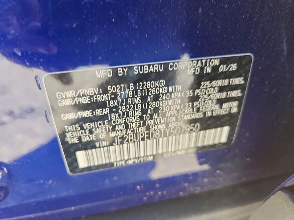 2026 SUBARU OUTBACK