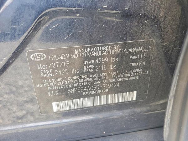 2013 HYUNDAI SONATA