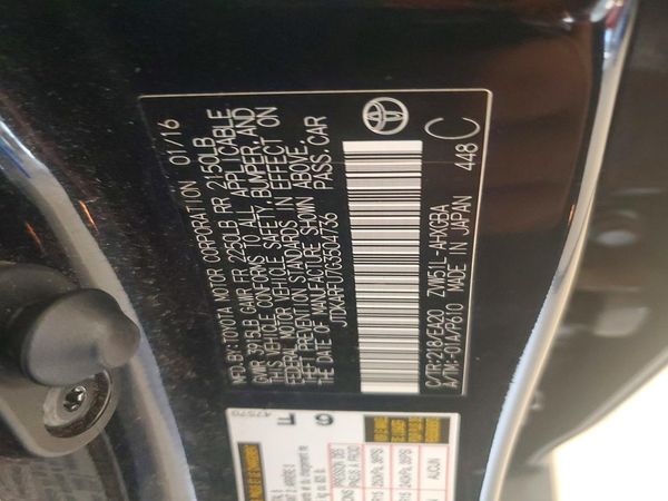 2016 TOYOTA PRIUS