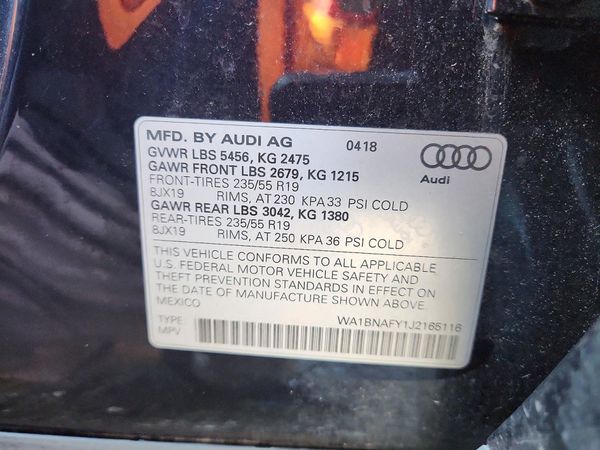 2018 AUDI Q5 quattro Premium Plus