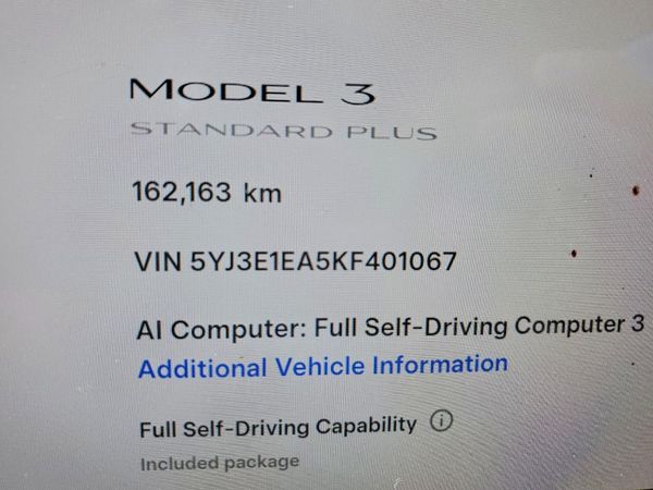 2019 TESLA MODEL 3