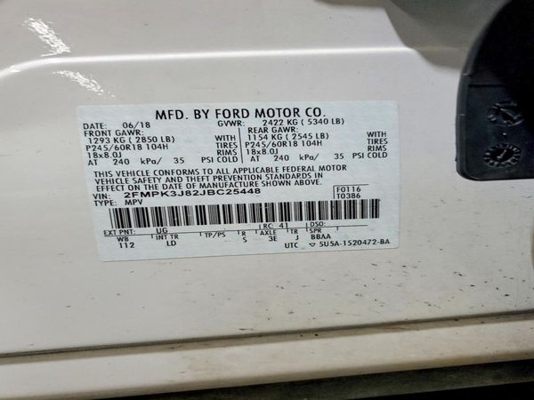 2018 FORD EDGE SEL