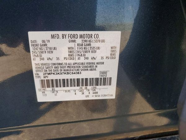 2019 FORD EDGE