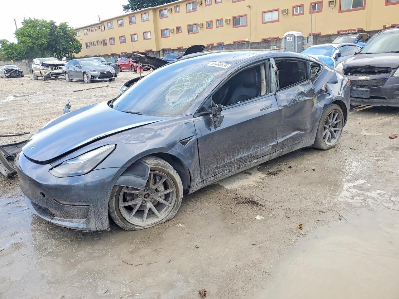 2021 TESLA MODEL 3 — Front 3/4
