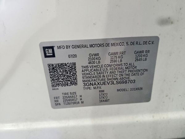 2020 CHEVROLET EQUINOX LT (1LT)