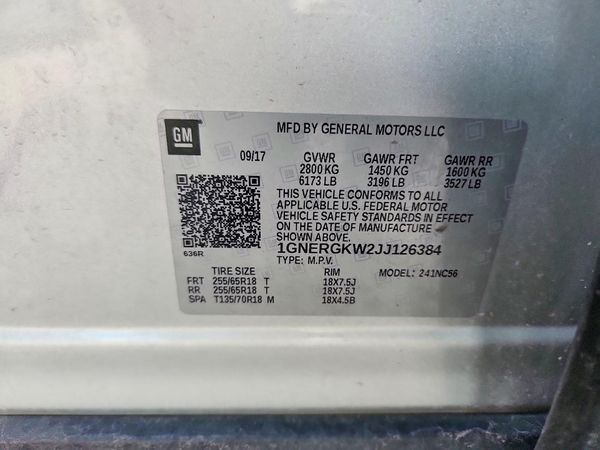 2018 CHEVROLET TRAVERSE