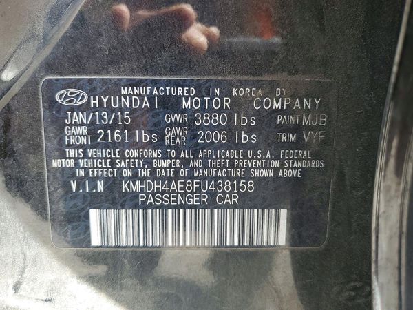 2015 HYUNDAI ELANTRA GLS(Middle)