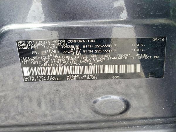 2017 TOYOTA RAV4 XLE