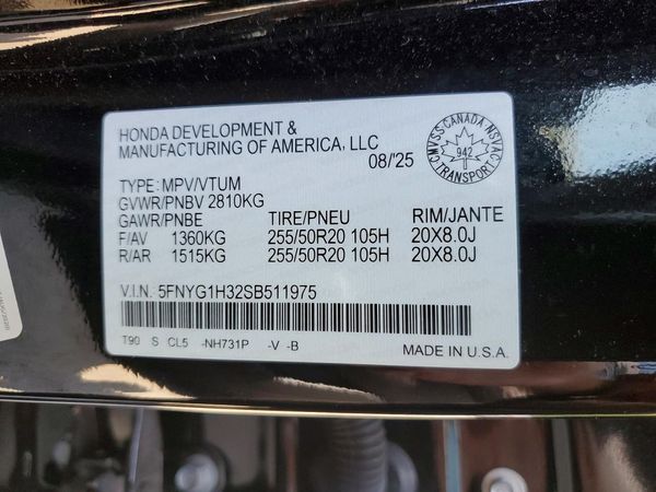2025 HONDA PILOT SPORT