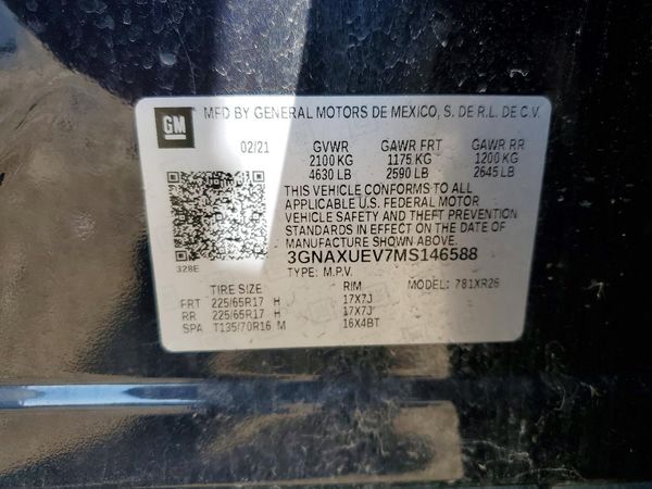2021 CHEVROLET EQUINOX LT (1LT)