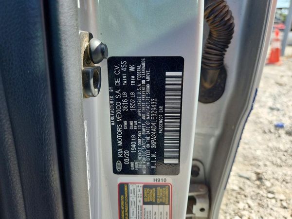 2020 KIA RIO LX, S