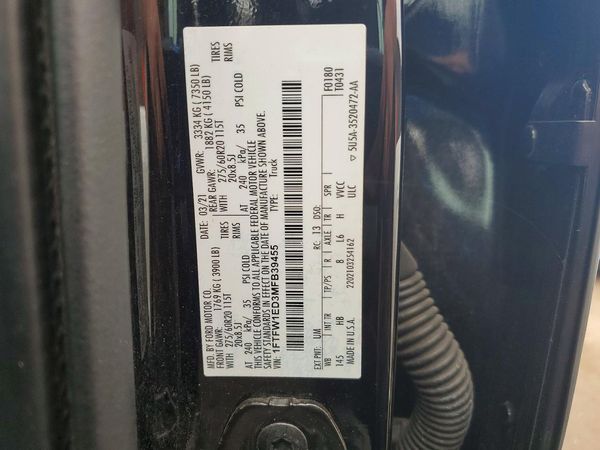 2021 FORD F150