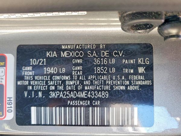 2021 KIA RIO