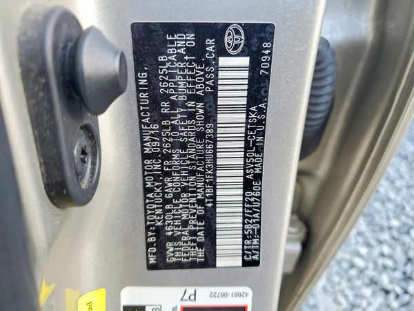 2017 TOYOTA CAMRY LE/SE/XLE/XSE