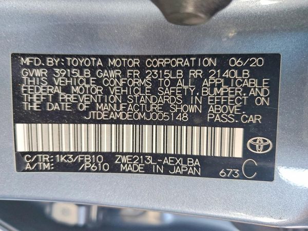 2021 TOYOTA COROLLA LE