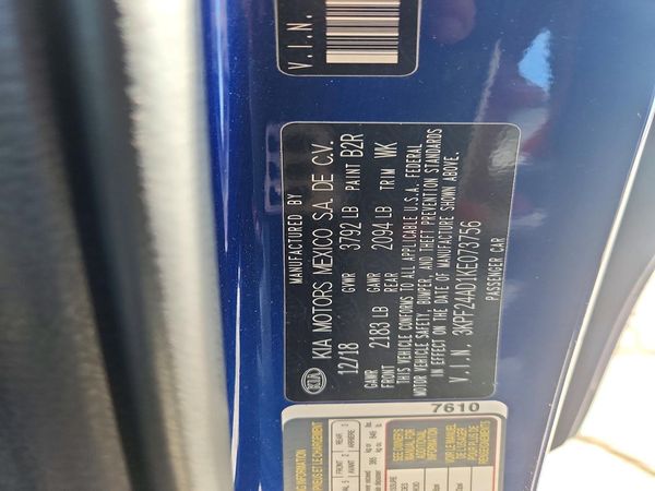 2019 KIA FORTE FE/LX/LXS