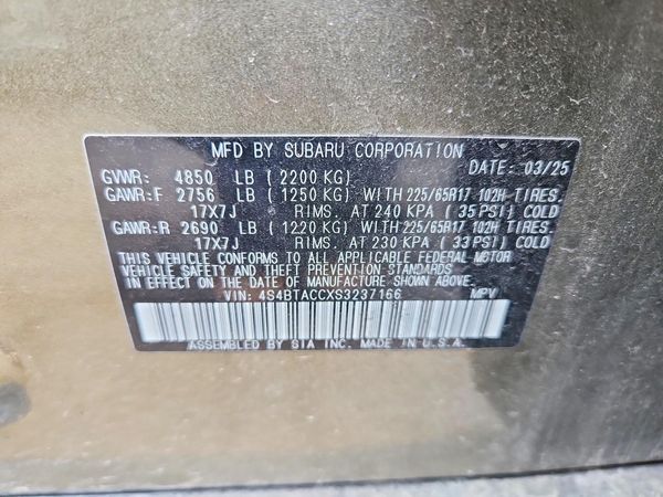 2025 SUBARU OUTBACK Premium