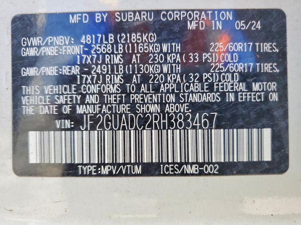 2024 SUBARU CROSSTREK Premium