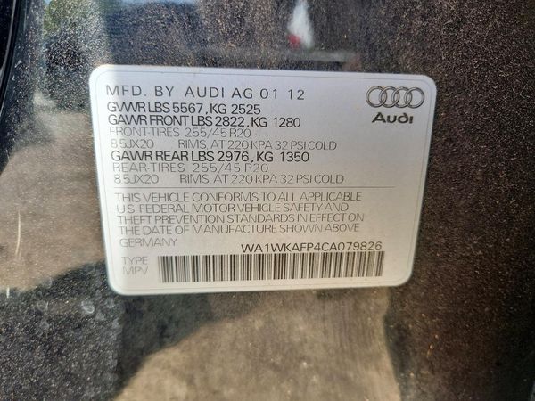 2012 AUDI Q5