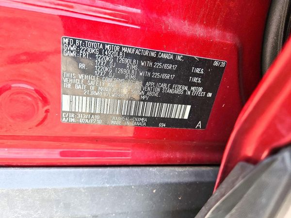 2020 TOYOTA RAV4 XLE HV