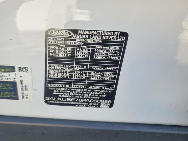 2023 LAND ROVER RANGE ROVER SV