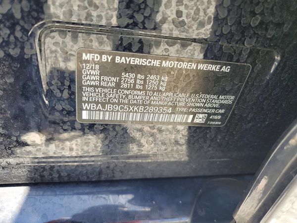 2019 BMW M550XI