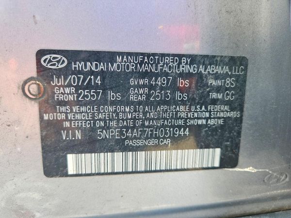 2015 HYUNDAI SONATA