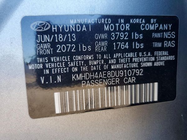 2013 HYUNDAI ELANTRA