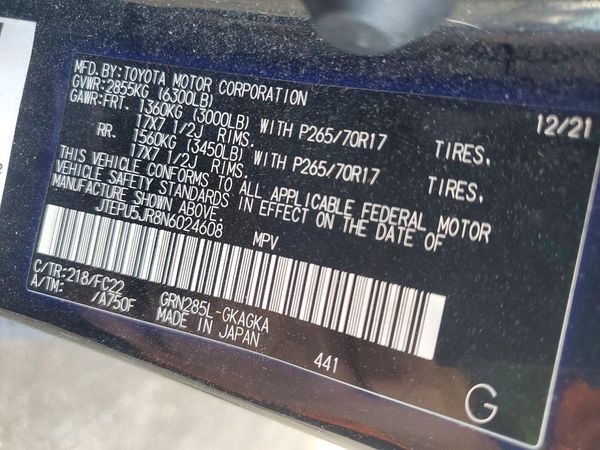 2022 TOYOTA 4RUNNER