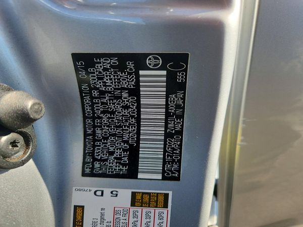 2015 TOYOTA PRIUS V TW — VINS