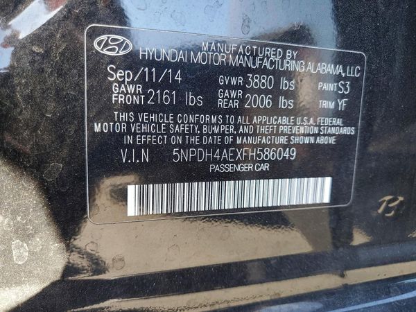 2015 HYUNDAI ELANTRA