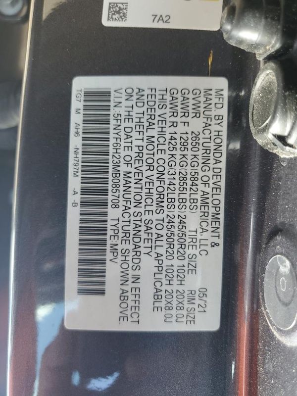 2021 HONDA PILOT SE