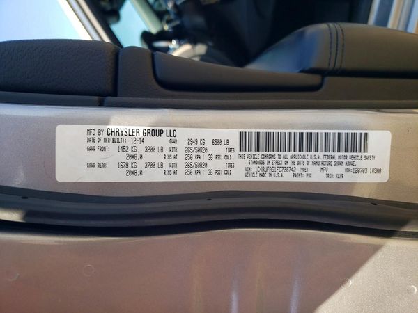 2015 JEEP GRAND CHEROKEE Laredo