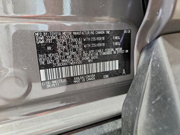 2026 TOYOTA RAV4 — VINS