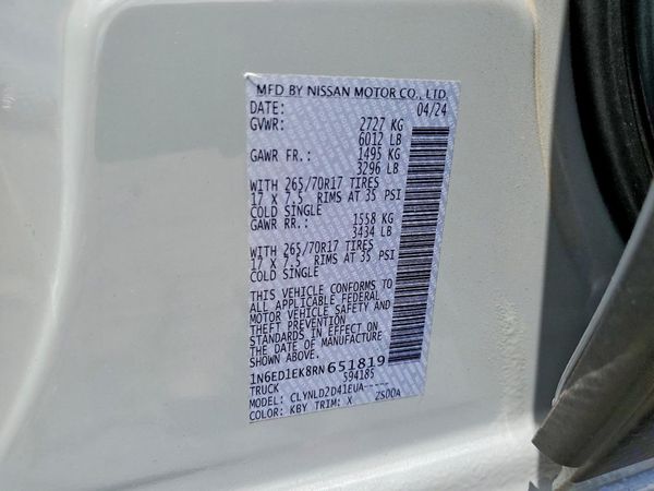 2024 NISSAN FRONTIER
